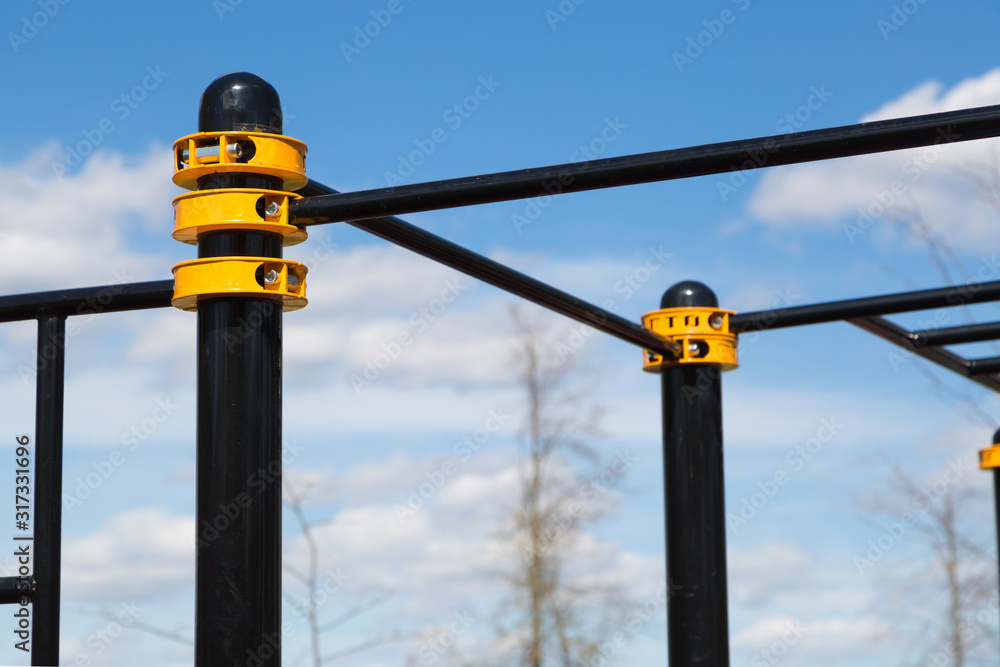Obraz premium Equipment for strength training. Workout. Outdoor sports
