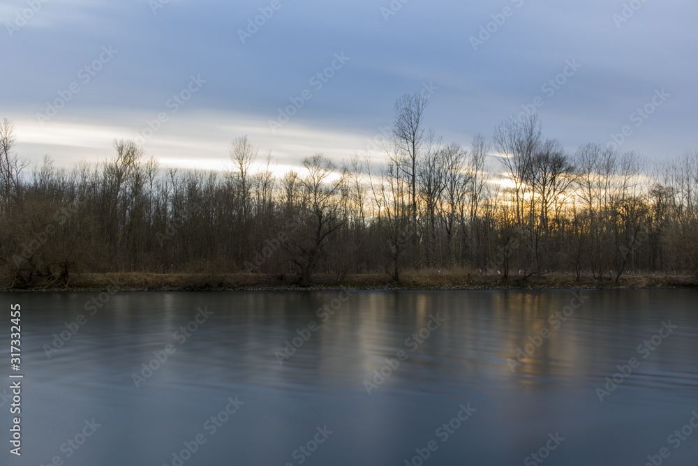 Fototapeta premium River in Slovenia from coast