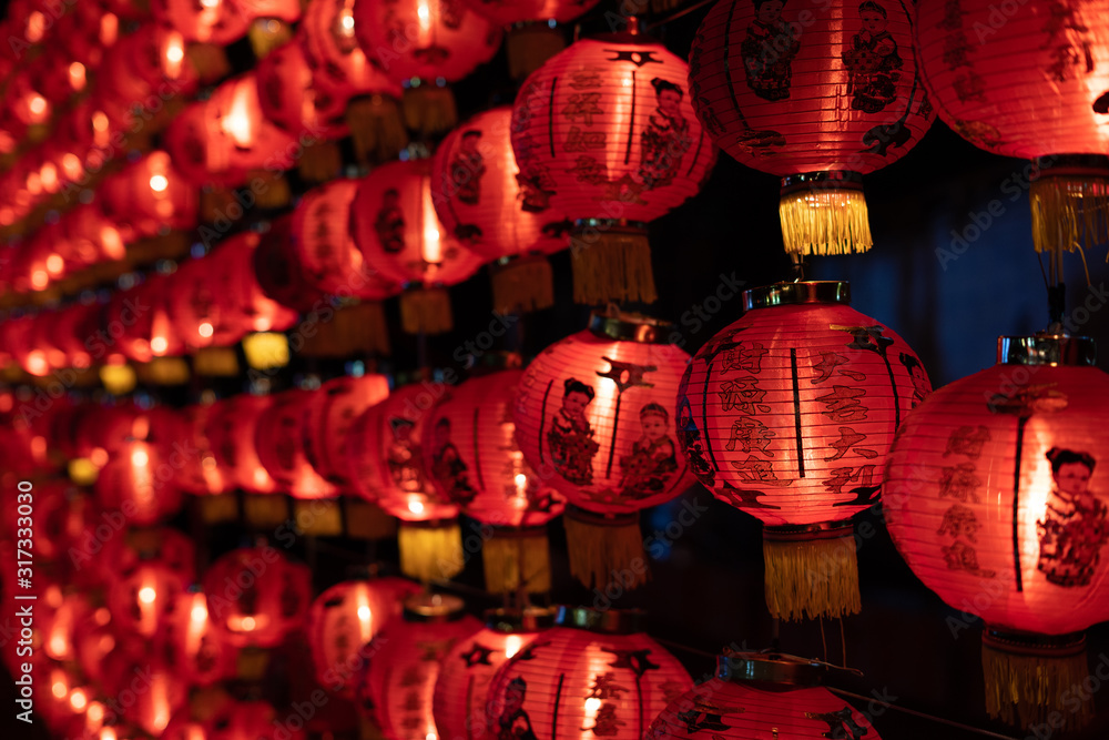 Chinese lantern night view