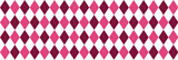 Pink and White Arqyle Banner