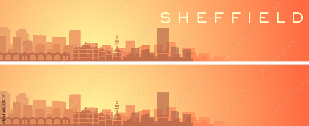 Sheffield Beautiful Skyline Scenery Banner