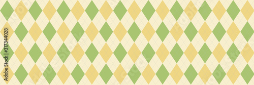 Green and Yellow Argyle Bac...