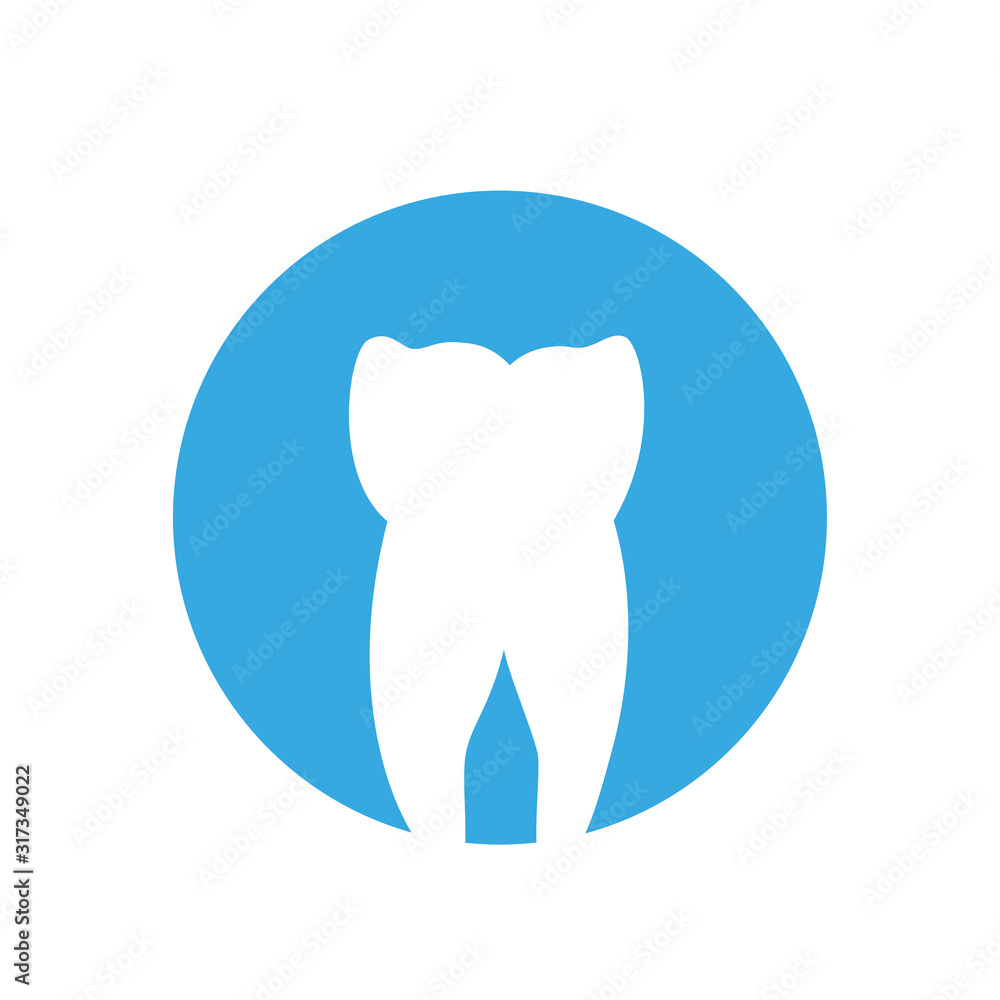 Vector isolated illustration of tooth Vector isolated illustration of tooth