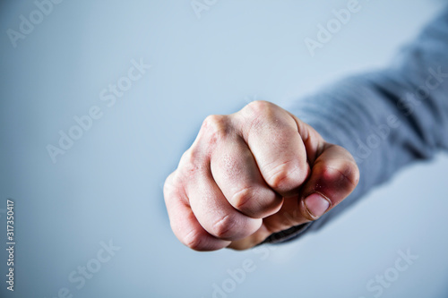 Foto angry man fist