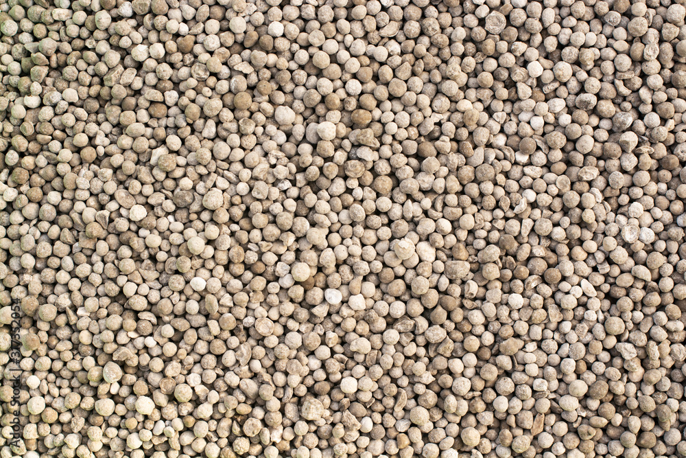 Granules of mineral fertilizer close-up. Granules of mineral fertilizer close-up.