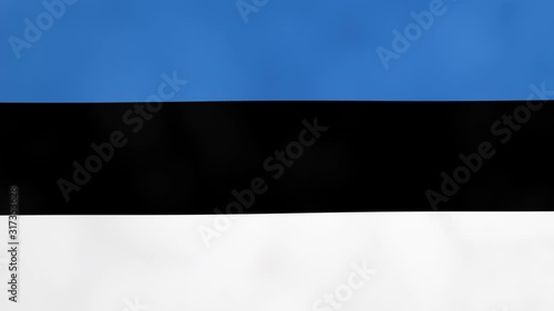 Estonian Flag of Estonia isolated alpha channel and luma matte