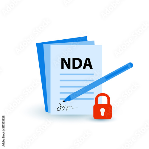 NDA or Non-Disclosure Contract, Legal Restrictions Concept