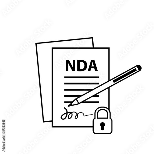 NDA or Non-Disclosure Contract, Legal Restrictions Concept