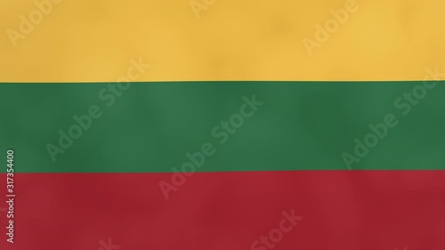 Lithuanian Flag of Lithuania isolated alpha channel and luma matte
