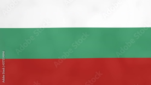 Bulgarian Flag of Bulgaria isolated alpha channel and luma matte