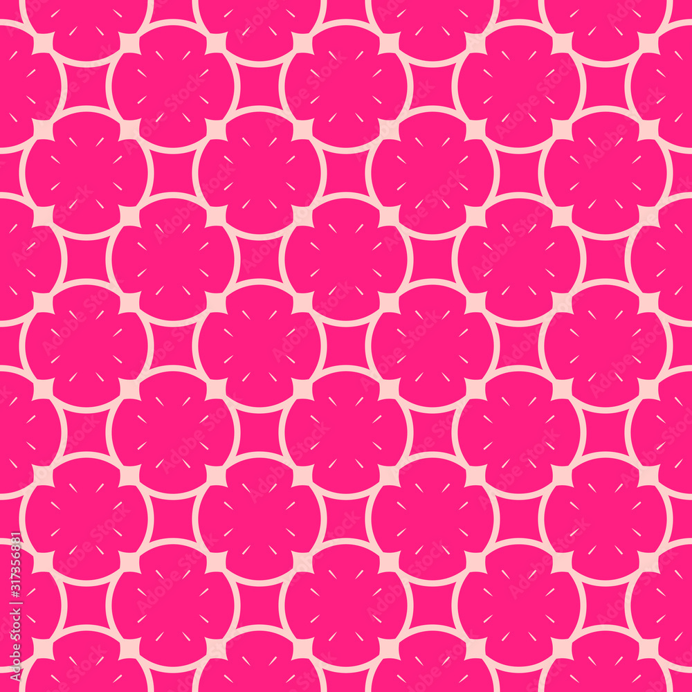 Cute vector abstract geometric seamless pattern. Pink and magenta colors Cute vector abstract geometric seamless pattern. Pink and magenta colors