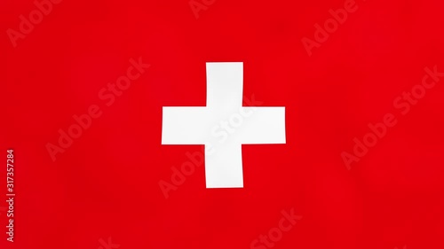 Swiss Flag of Switzerland isolated alpha channel and luma matte
