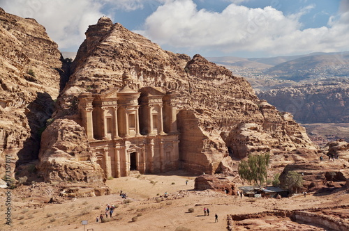 Jordan - Rock city of Petra - Ad-Deir (monastery).