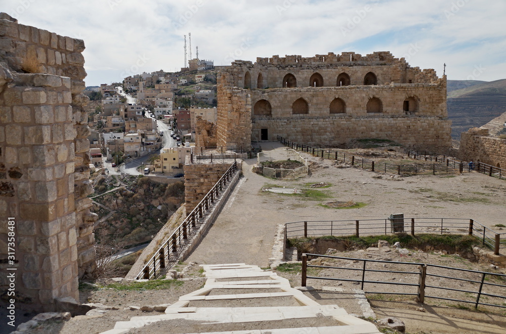 Jordan - Karak Castle - courtyard of the castle