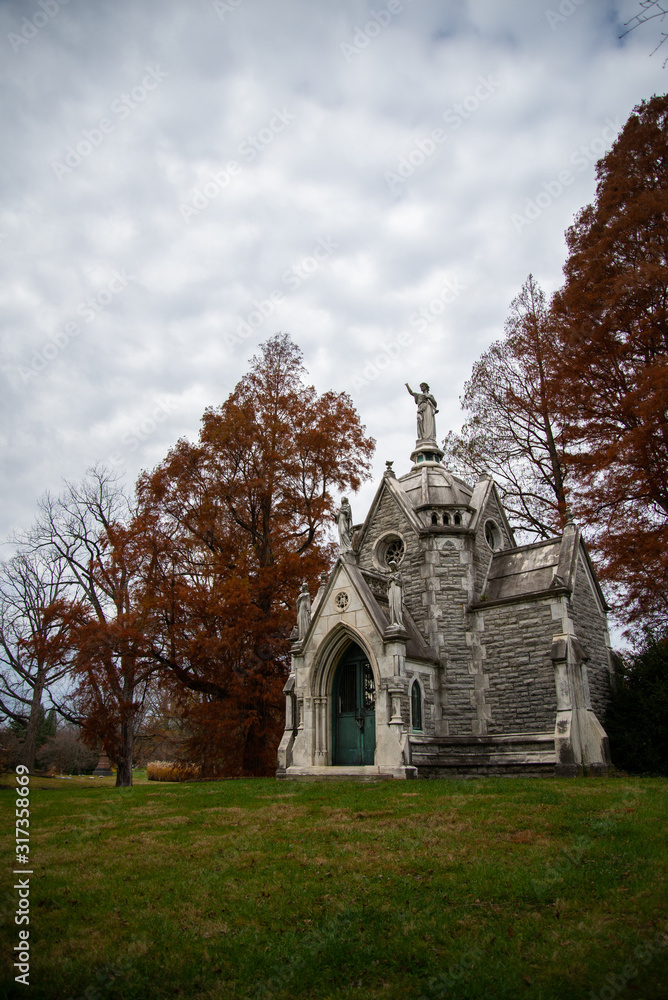 Cemetary Landscape Late Fall  3