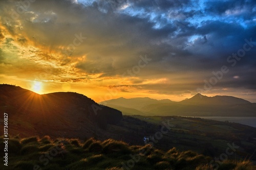 Scotland Sunset Isle of Arran photo