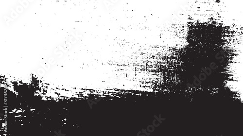Black and white vintage grunge futuristic background. Suitable to create unique overlay textures with the effect of scratching, breaking, antiquity and old materials.