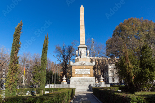 Monument to Fallen Heroes in City of Madrid