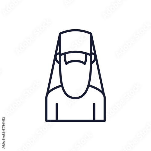 Orthodoxy man avatar vector design