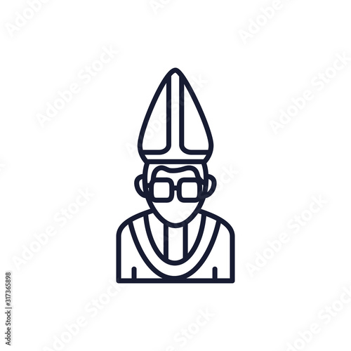 Christian and catholic pope vector design