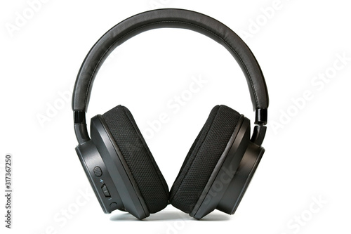 Headphone with microphone for gamers on a white background