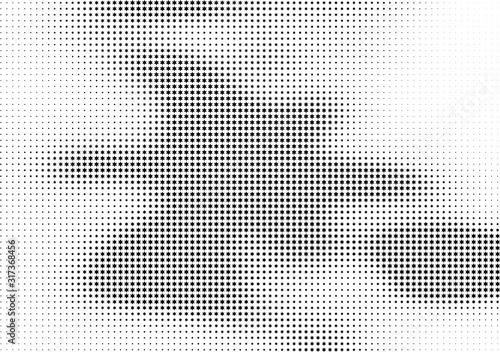 Wallpaper Mural Abstract halftone dotted background. Monochrome futuristic grunge pattern, stars.  Vector modern optical pop art texture for posters, site, postcard, cover, labels, vintage sticker, mock-up layout. Torontodigital.ca