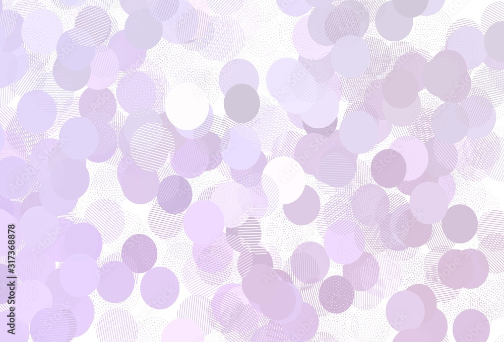 Light Purple vector template with circles.