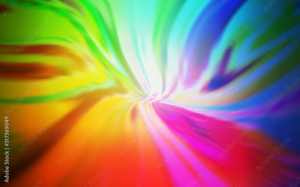 Obraz premium Light Multicolor vector backdrop with bent lines. Colorful illustration in abstract style with gradient. Abstract design for your web site.
