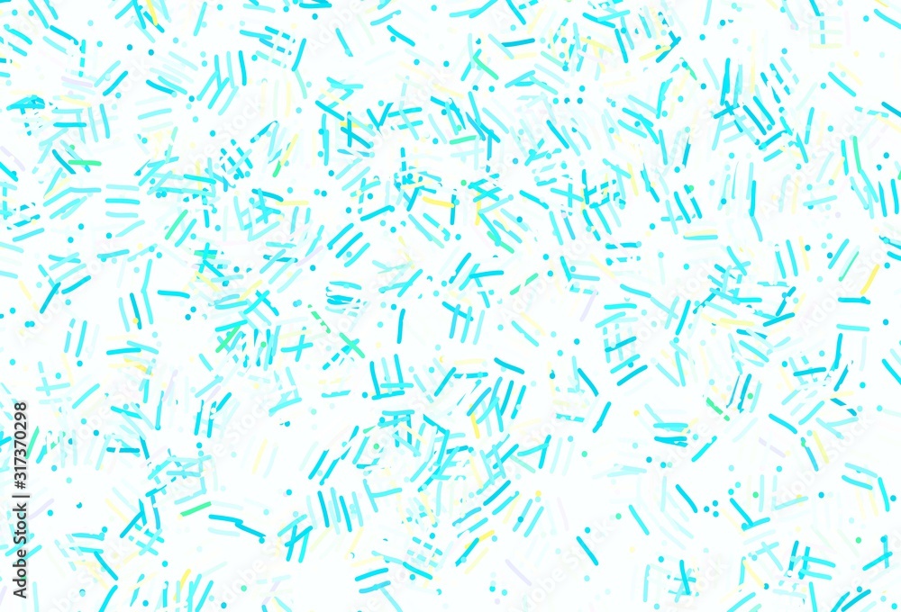 Light Blue, Yellow vector layout with flat lines, dots. Light Blue, Yellow vector layout with flat lines, dots.