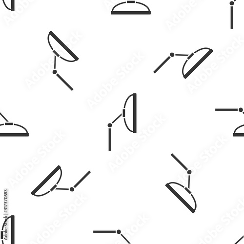Grey Windscreen wiper icon isolated seamless pattern on white background. Vector Illustration