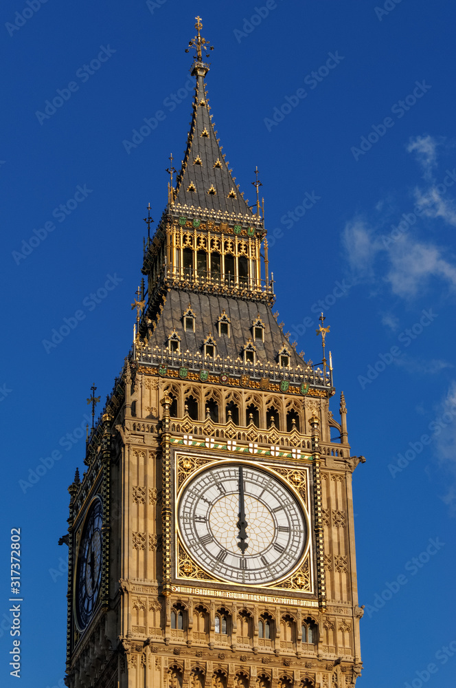 Big Ben at the Palace of Westminster, London England United Kingdom UK