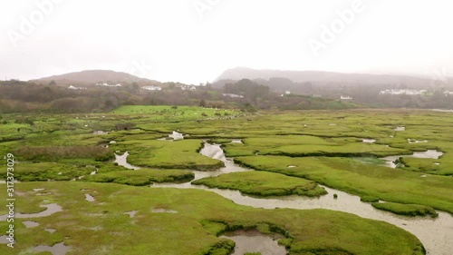 The unique and spectacular coastal landscape at Mulranny, County Mayo, Ireland photo