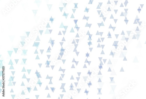 Light Blue  Green vector background with triangles.