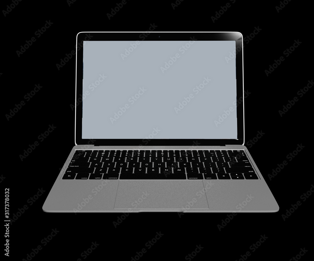 3d render of laptop computer 3d render of laptop computer