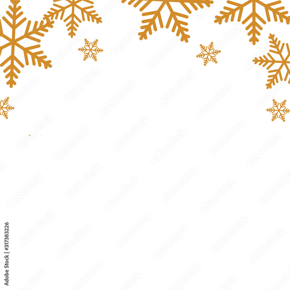 snowflakes christmas decoration isolated icon snowflakes christmas decoration isolated icon