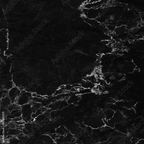 Black marble natural pattern for background, abstract natural marble black and white