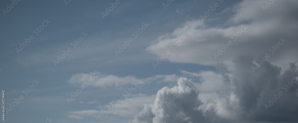 blue sky with clouds