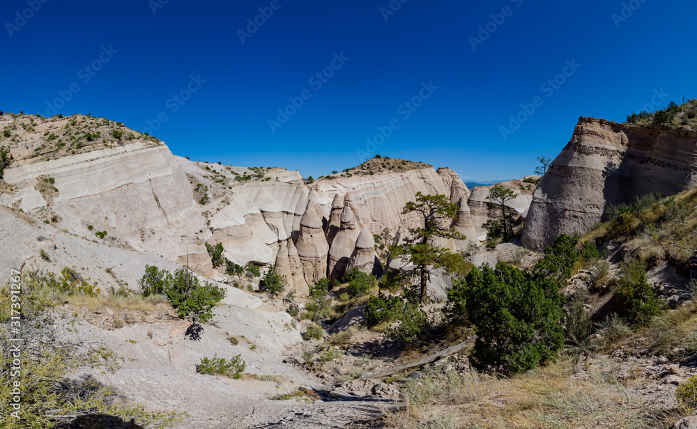 Sunny view of the famous Kasha Katuwe Tent Rocks National Monument