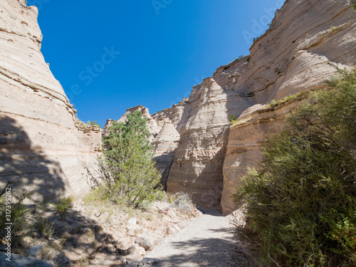 Sunny view of the famous Kasha Katuwe Tent Rocks National Monument photo