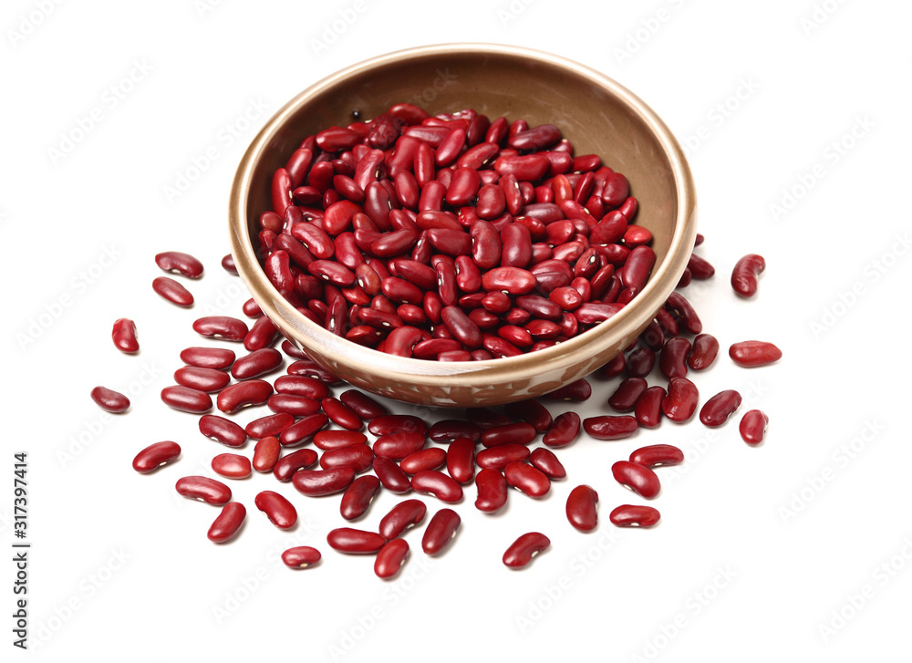 Red Beans stock photo,kidney bean on white background. Red Beans stock photo,kidney bean on white background.
