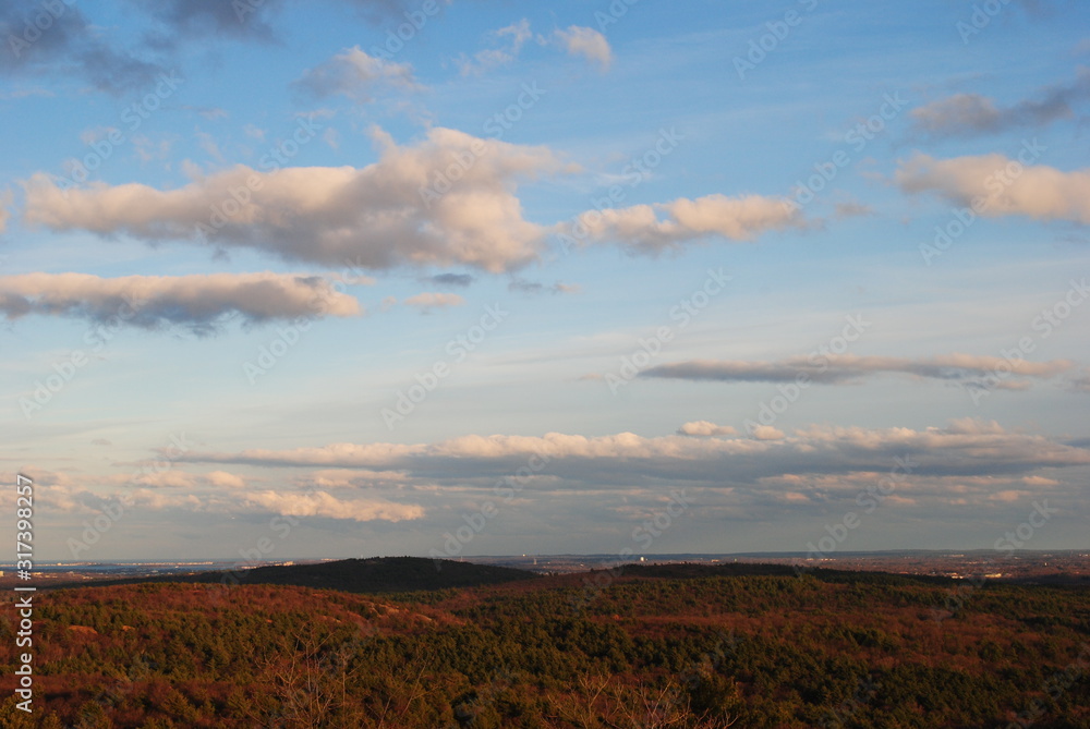 Blue Hills Reservation, Milton/Canton MA, Dusk and Sunset