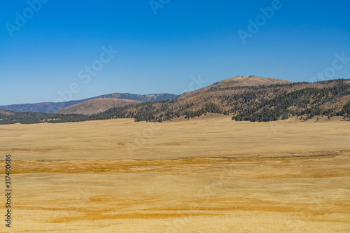 Morning view of the beautiful Valles Caldera National Preserve area photo