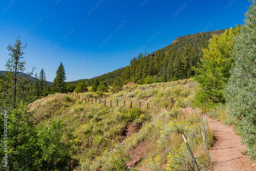 Morning view of the beautiful Valles Caldera National Preserve area