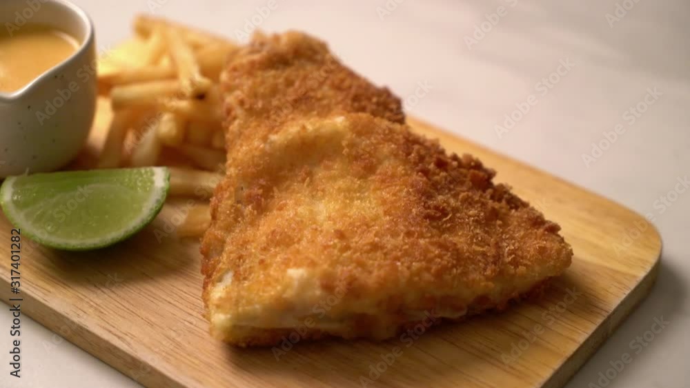 fried fish and potato chips fried fish and potato chips