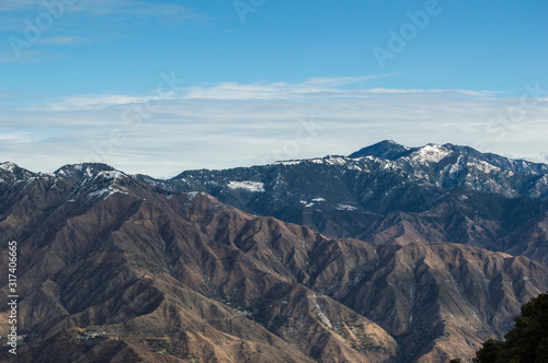 Mountains seen from the Dalai hill in Mussoorie, India