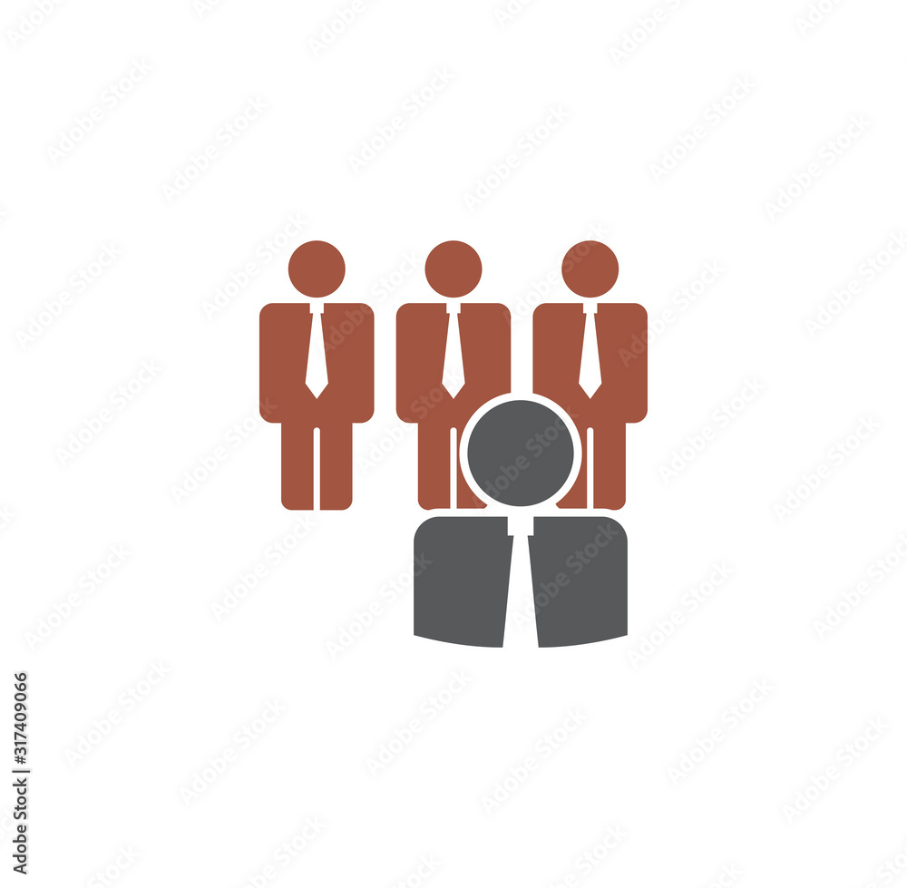 Teamwork related icon on background for graphic and web design. Creative illustration concept symbol for web or mobile app