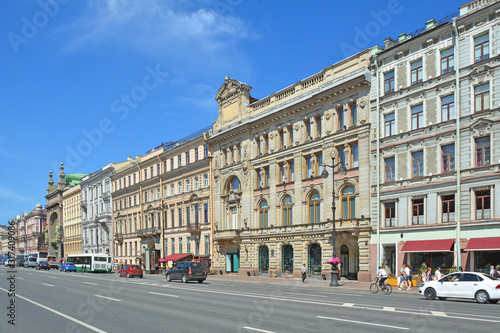 Russia. Saint-Petersburg. Main street of the city Nevsky Prospekt
