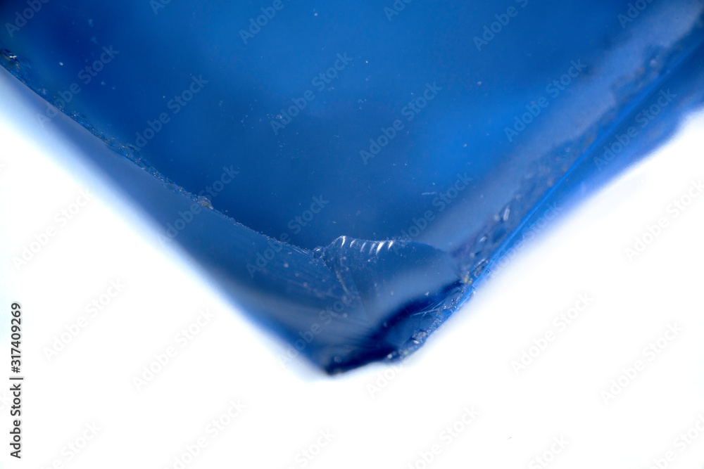 Fototapeta premium Blue sea glass from Bermuda