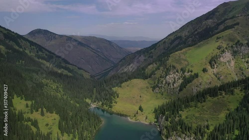 The system of lakes-Kulsayskie in the Kungei-Alatau mountains. The Northern Tien Shan. Kazakhstan. photo