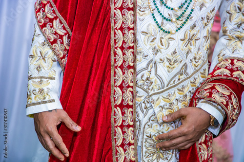 Indian hindu groom's wedding outfit